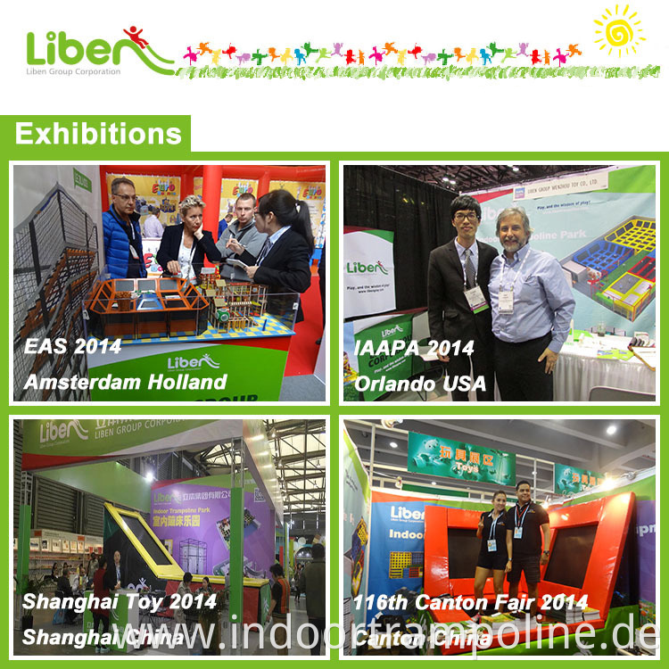 exhibitions of indoor trampoline park equipment